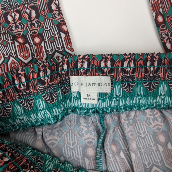 Coco+Jameson Hippie Boho Flowy Wide Leg Pants - Picture 4 of 5